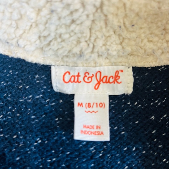 Boys Navy Blue Dress Sweater - Picture 6 of 6